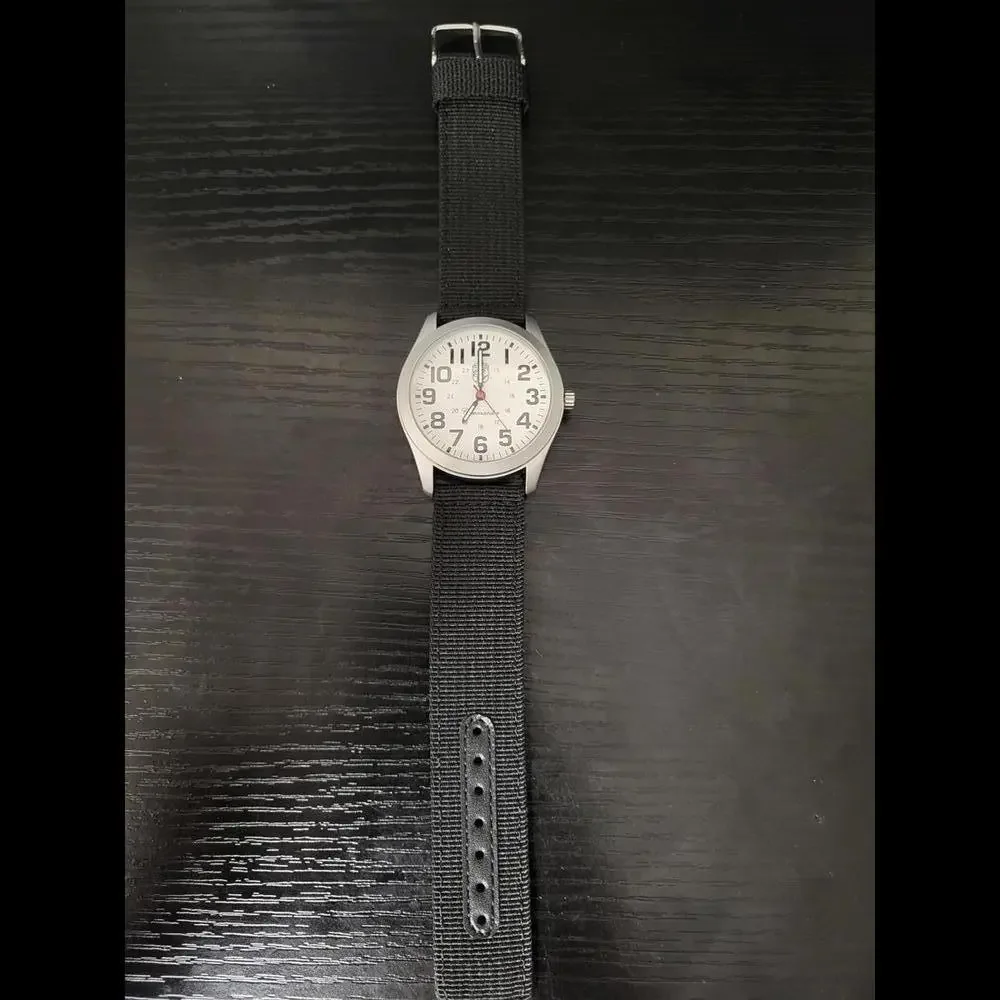 NEW Pierre Lucerne Commander WW2 Style Aviator Navy Men's Watch‎